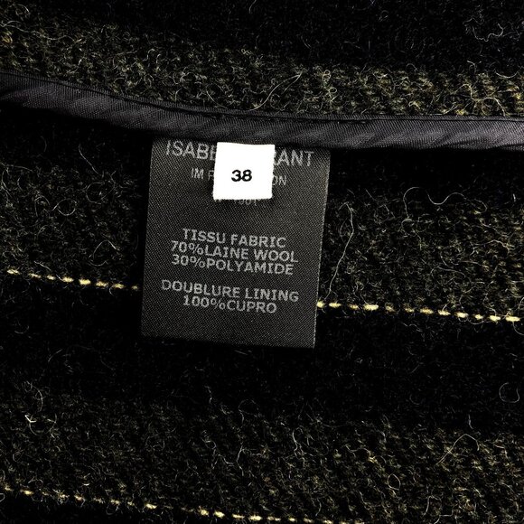 Isabel Marant Étoile Womens Striped Wool Jacket - Size 38 - Picture 11 of 12